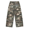 DAMAGE WASHED WIDE CARGO PANTS CAMO