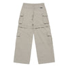 DAMAGE WASHED WIDE CARGO PANTS IVORY