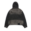OVERSIZE DENIM HOODIE TRACKER BLACK