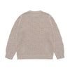LEATHER WAPPEN OVERSIZE KNIT LIGHT BEIGE