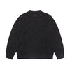 LEATHER WAPPEN OVERSIZE KNIT BLACK
