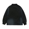 WASHING EMBO RUGBY SWEATSHIRT BLACK