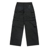 DAMAGE WASHED WIDE CARGO PANTS BLACK
