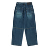 WAIST STRING CARPENTER DENIM PANTS BLUE