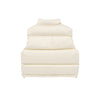 BASIC LOGO OVERSIZE SHORT CROP DUCK DOWN VEST IVORY
