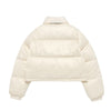 BASIC LOGO OVERSIZE SHORT CROP DUCK DOWN JACKET IVORY