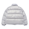BASIC LOGO OVERSIZE SHORT DUCK DOWN JACKET SILVER GREY