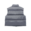 BASIC LOGO OVERSIZE SHORT DUCK DOWN VEST GREY