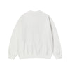 FABRIC APPLIQUE SWEATSHIRT CREAM