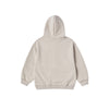 KIDS BOX BASIC LOGO HOODIE ZIP UP ESSENTIAL BEIGE