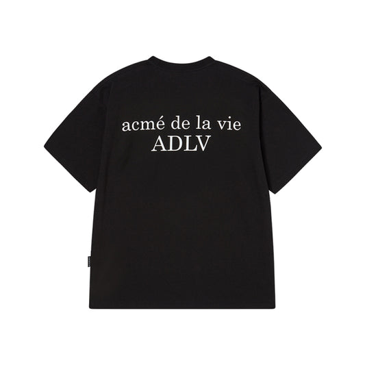 BABY FACE STRIPE HEADSET SLEEVE T-SHIRT BLACK