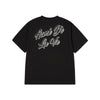 OUTLINE SCRIPT LOGO SHORT SLEEVE T-SHIRT BLACK
