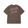 OUTLINE SCRIPT LOGO SHORT SLEEVE T-SHIRT COCOA