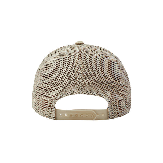 ARTWORK MESH TRUCKER BALL CAP BEIGE