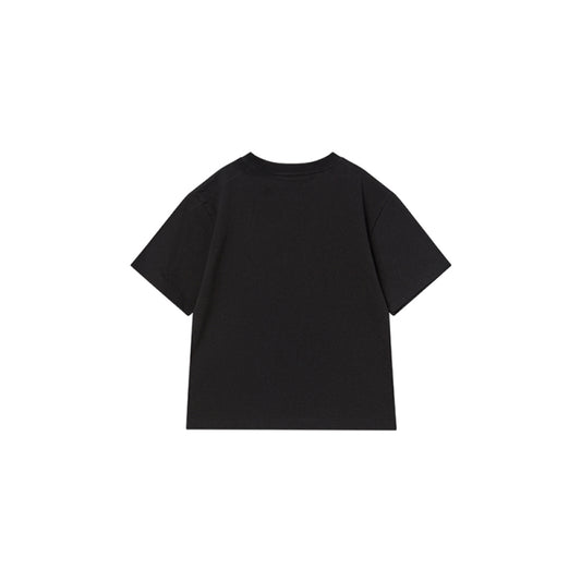 KIDS MIX TYPE GRAPHICS SHORT SLEEVE T-SHIRT BLACK