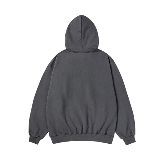 ADLV PIGGYBACK HOODIE CHARCOAL