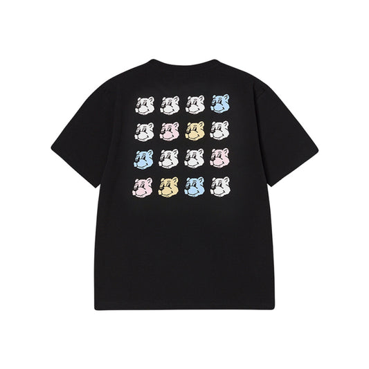 AC BEAR FACE SHORT SLEEVE T-SHIRT BLACK