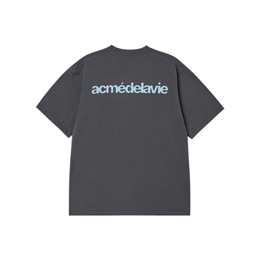 AC BEAR STATUE OF LIBERTY SHORT SLEEVE T-SHIRT CHARCOAL