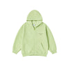 KIDS BASIC LOGO HOODIE ZIP UP-LIGHT GREEN