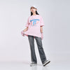 A LOGO EMBLEM EMBROIDERY KNIT GLOVES PINK