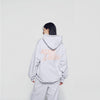[acmé de la vie X HOSHI]  ROUND SCRIPT BOUCLE LOGO HOODIE GREY