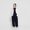[acmé de la vie X HOSHI] OVERSIZE SET UP KNIT PANTS BLACK