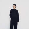 [acmé de la vie X HOSHI] OVERSIZE SET UP KNIT BLACK