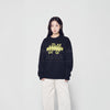 SPRAY OVERLAY LOGO SWEATSHIRT - BLACK