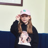 KIDS COLOR POINT SMALL SYMBOL BALL CAP-LIGHT PINK