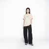 FRONT POCKET WIDE CARGO PANTS BLACK