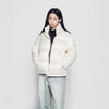 BASIC LOGO OVERSIZE SHORT DUCK DOWN JACKET IVORY