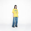CARTOON CHINCHILLA SHORT SLEEVE T-SHIRT YELLOW