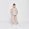 KIDS BOX BASIC LOGO HOODIE ZIP UP ESSENTIAL BEIGE