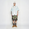 OVERSIZE WASHING DENIM SHORT SLEEVE SHIRTS LIGHT BLUE