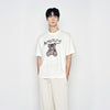 DRAWING BEAR SHORT SLEEVE T-SHIRT CREAM