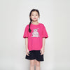 KIDS STAR BEAR SHORT SLEEVE T-SHIRT HOT PINK