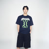 NEON ALIEN RABBIT SHORT SLEEVE T-SHIRT DARK NAVY
