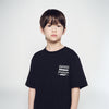 KIDS MIX TYPE GRAPHICS SHORT SLEEVE T-SHIRT BLACK