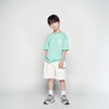 KIDS MIX TYPE GRAPHICS SHORT SLEEVE T-SHIRT EMERALD