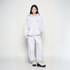 BORDER LINE BASIC LOGO HOODIE MELANGE