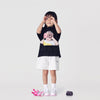 KIDS BABY FACE DONUT 1 SHORT SLEEVE T-SHIRT BLACK