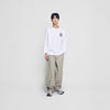 GRUNGE REVERSAL LOGO LONG SLEEVE WHITE