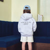 KIDS BASIC LOGO HOODIE ZIP UP MELANGE