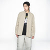 EMBO LOGO OVERSIZE CHECK SHIRTS BEIGE