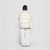 BASIC LOGO OVERSIZE SHORT DUCK DOWN JACKET IVORY