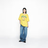 CARTOON CHINCHILLA SHORT SLEEVE T-SHIRT YELLOW