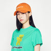 TUFT EMBROIDERY LOGO BALLCAP ORANGE