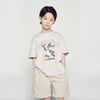 KIDS BLADE LOGO SHORT PANTS ESSENTIAL BEIGE