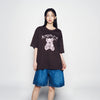 DRAWING BEAR SHORT SLEEVE T-SHIRT DARK BROWN