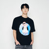 BABY FACE TUBE BOY SLEEVE T-SHIRT BLACK